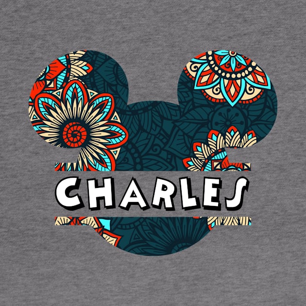 Charles Name With Seamless Pattern by Maddalena's